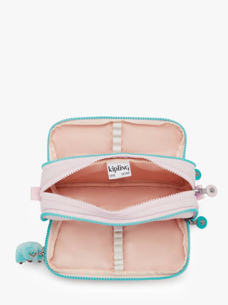 Pennenzak 3 Compartimenten Kipling Roze back to school KI5702 ander zicht 1